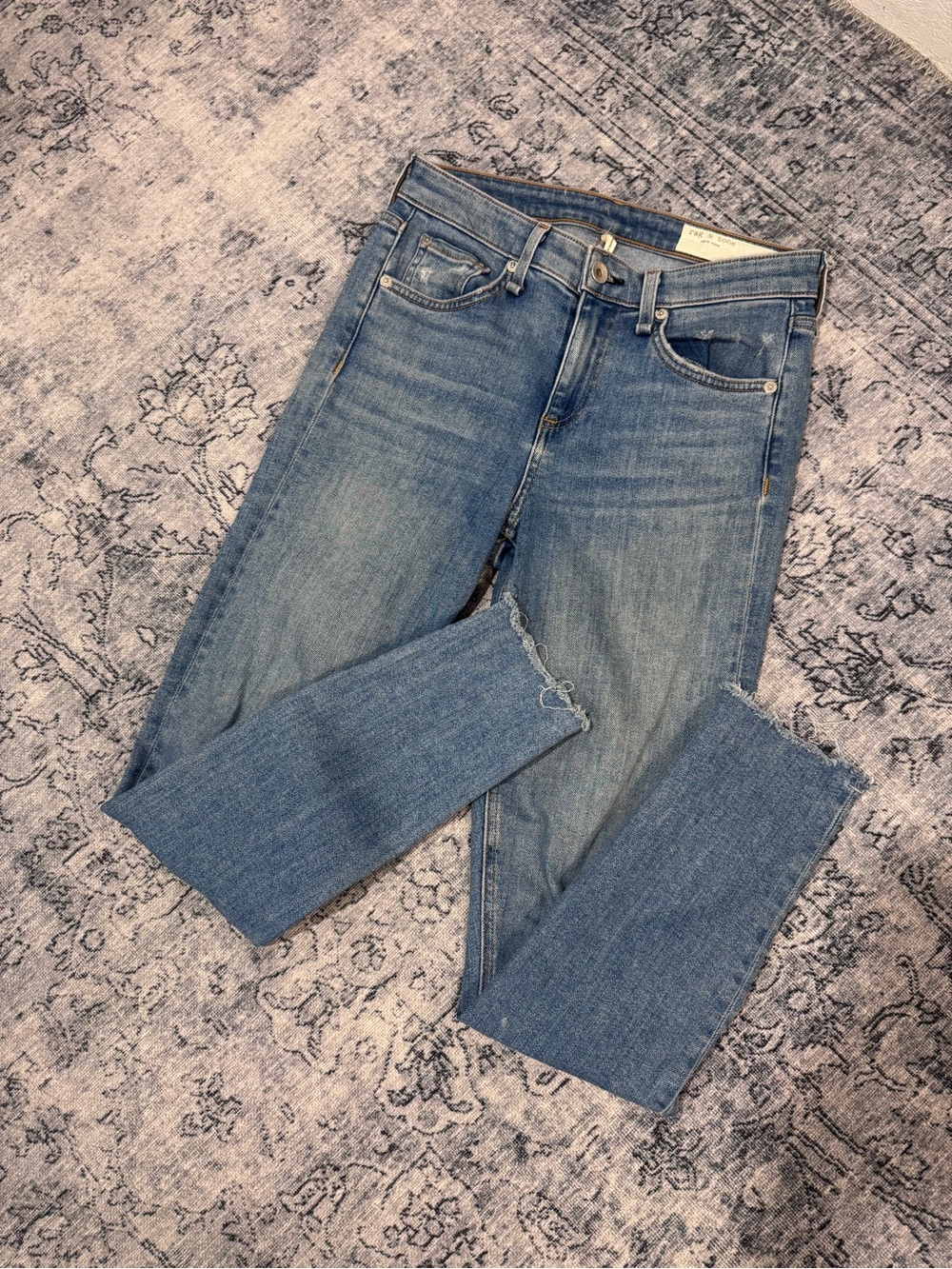 rag & bone CATE Mid-Rise Ankle Skinny Jeans- 26